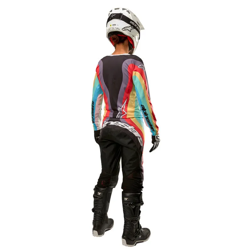 ALPINESTARS 2024 WOMENS TECHSTAR JERSEY - BLACK MULTICOLOR