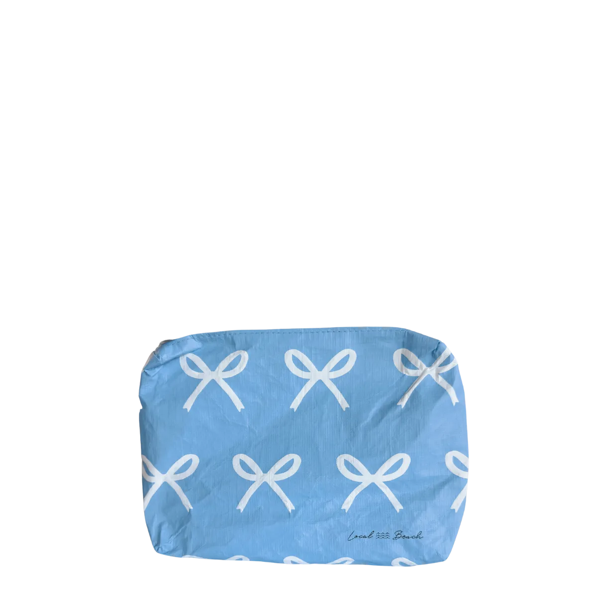 Blue Bows Water Resistant Pouch