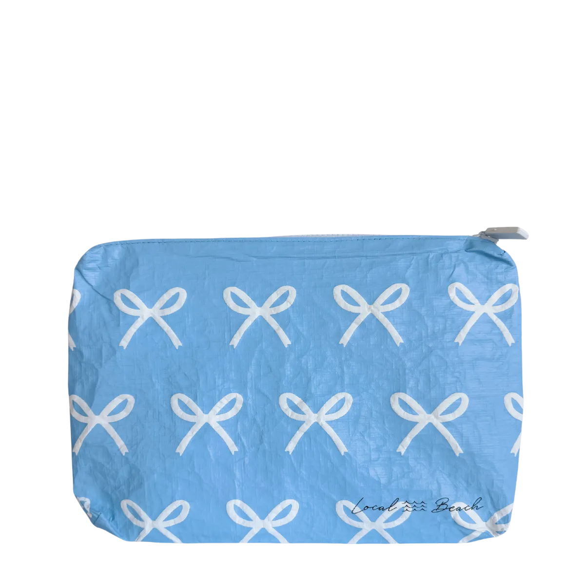 Blue Bows Water Resistant Pouch
