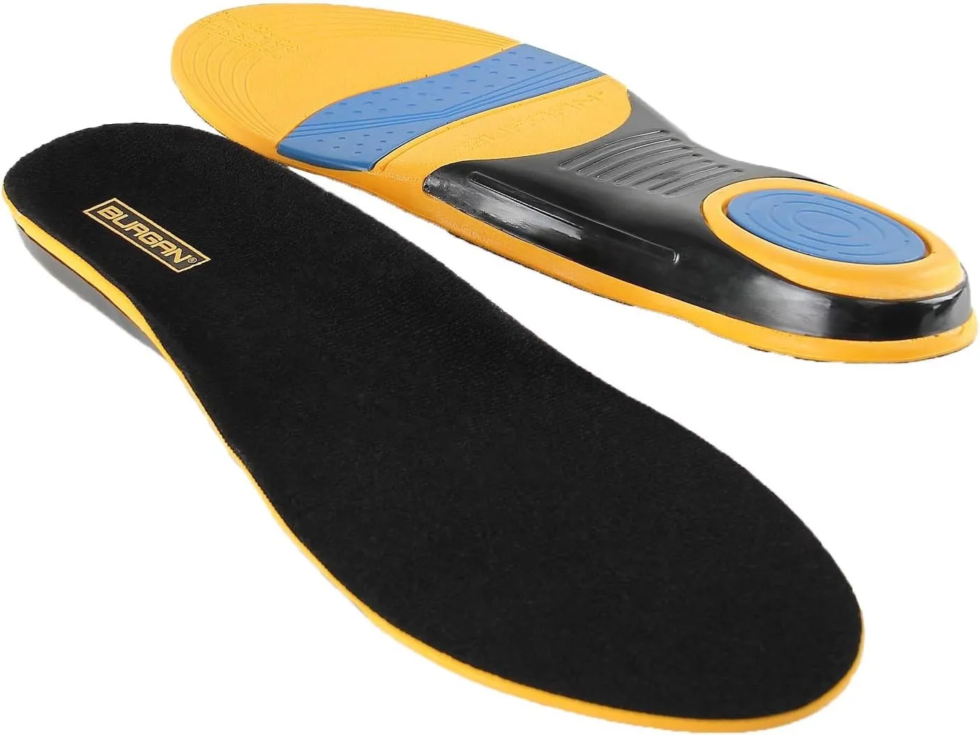 BURGAN Full Length Orthotic Replacement Insoles with Odor Fighting Feature for Men and Women (Active Work, Small (US 3-8))