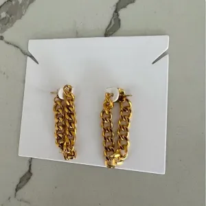 Chain Loop Earrings - Water Resistant