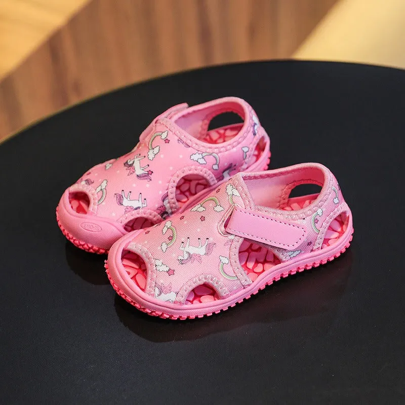 Children's Unicorn Pattern Sandals