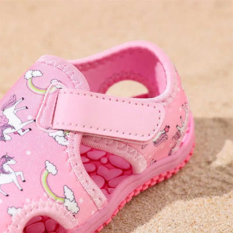 Children's Unicorn Pattern Sandals