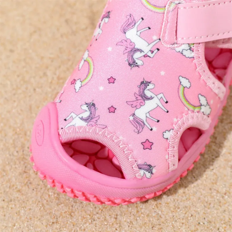 Children's Unicorn Pattern Sandals