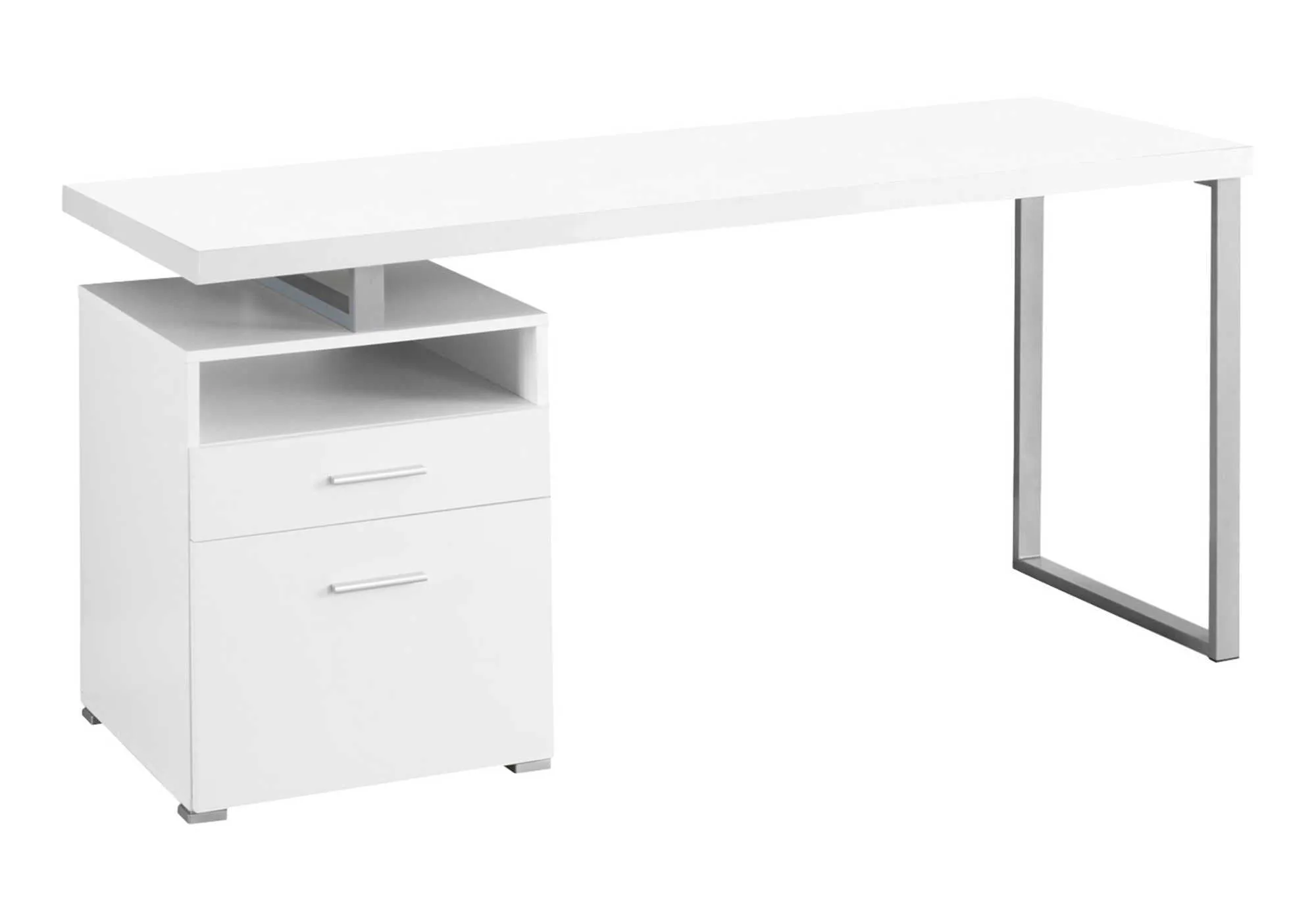 Computer Desk For Home Office, Laptop, Left Right Set - Up, Storage Drawers, Contemporary & Modern by Couch.com