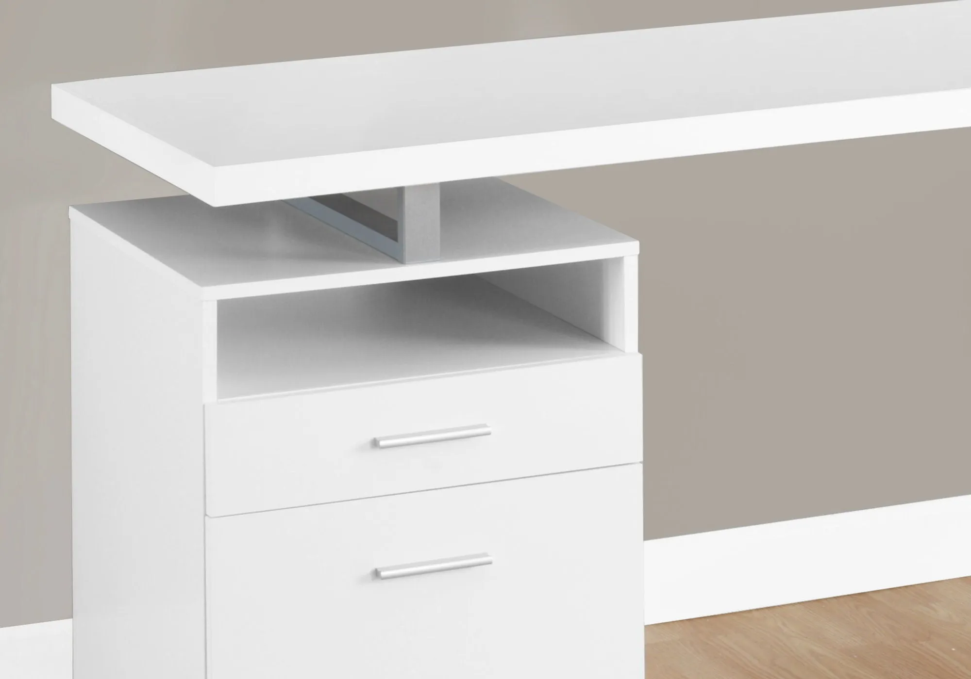 Computer Desk For Home Office, Laptop, Left Right Set - Up, Storage Drawers, Contemporary & Modern by Couch.com