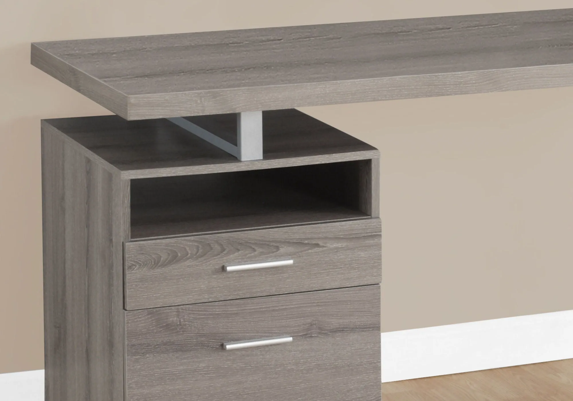Computer Desk For Home Office, Laptop, Left Right Set - Up, Storage Drawers, Contemporary & Modern by Couch.com