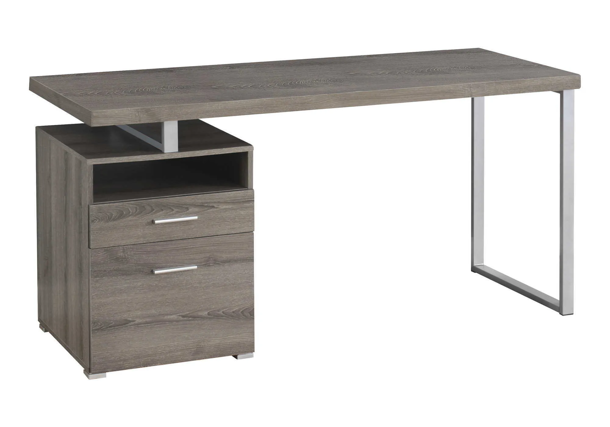Computer Desk For Home Office, Laptop, Left Right Set - Up, Storage Drawers, Contemporary & Modern by Couch.com