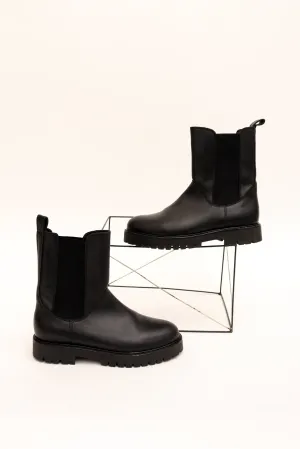 COS High Leather Chelsea Boots