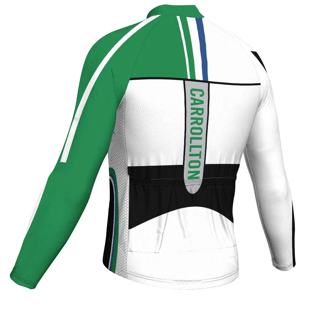 Customized Carrollton Long Sleeve Cycling Jersey for Men