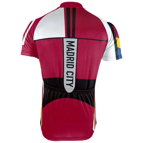 Customized Madrid Short Sleeve Cycling Jersey for Men