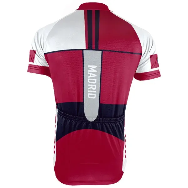 Customized Madrid Short Sleeve Cycling Jersey for Men