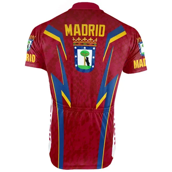 Customized Madrid Short Sleeve Cycling Jersey for Men