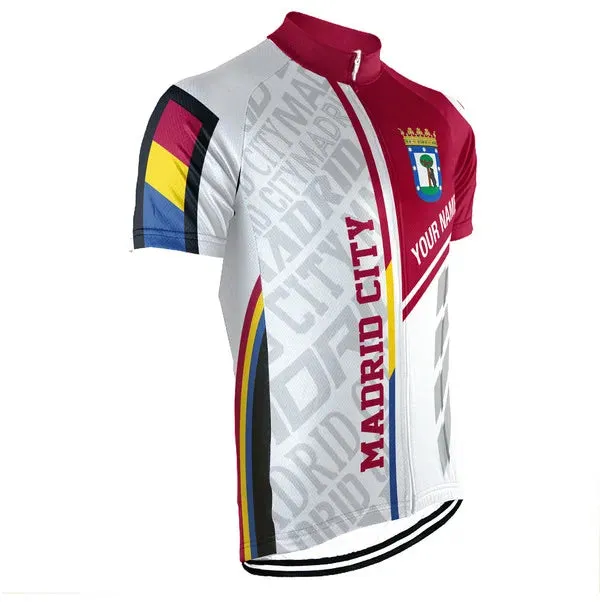 Customized Madrid Short Sleeve Cycling Jersey for Men