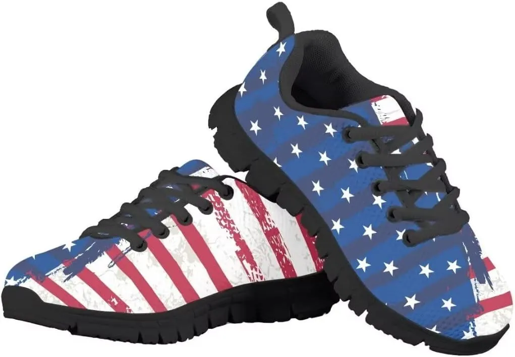 Dellukee Boys Girls Running Shoes Kids Fashion Cute Breathable Lightweight Mesh Athletic Tennis Sneakers