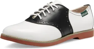 Eastland Women's Sadie Oxford, Black/White, 9.5 Medium US