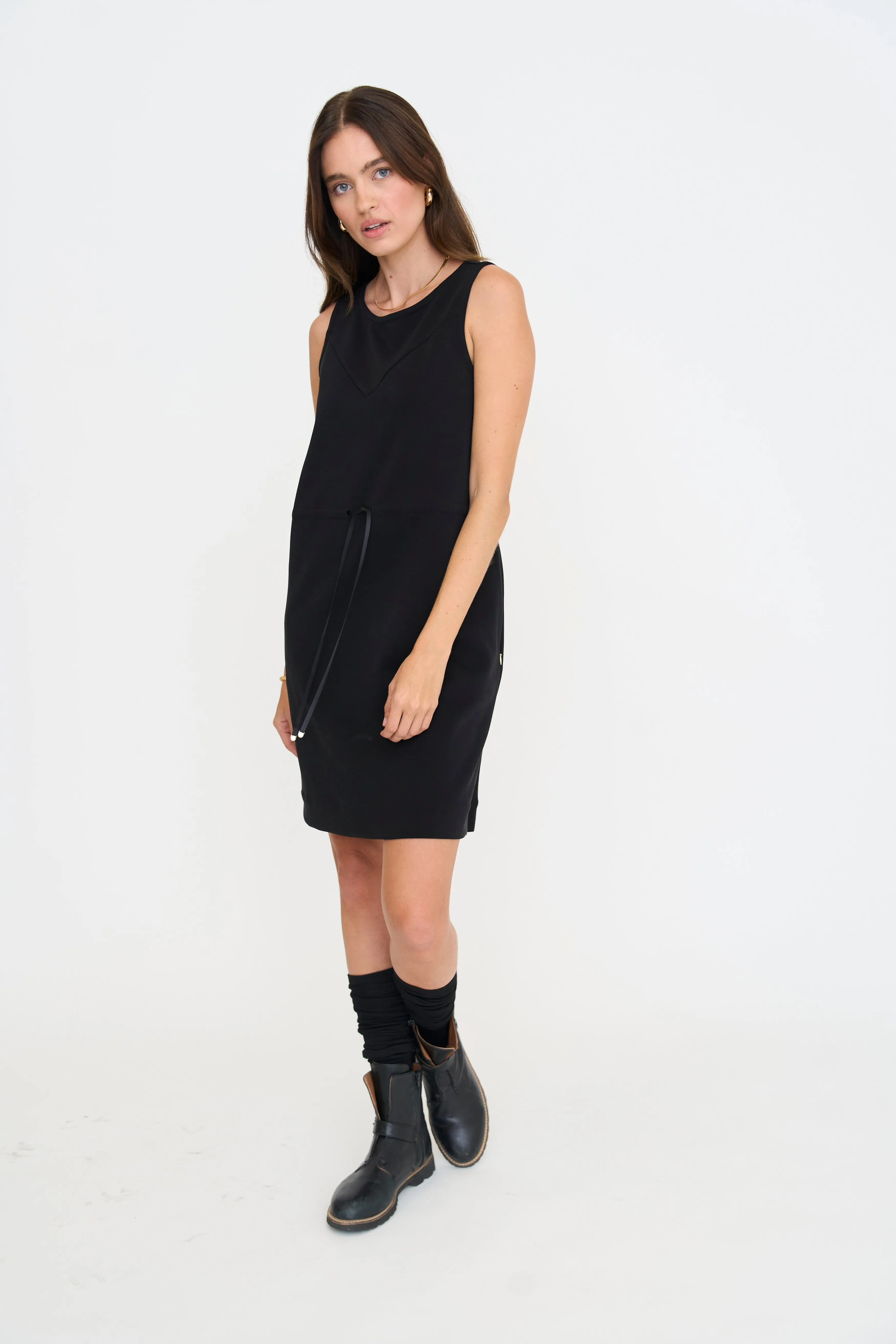 FOREIGN FARE Soft Landings Dress - Black