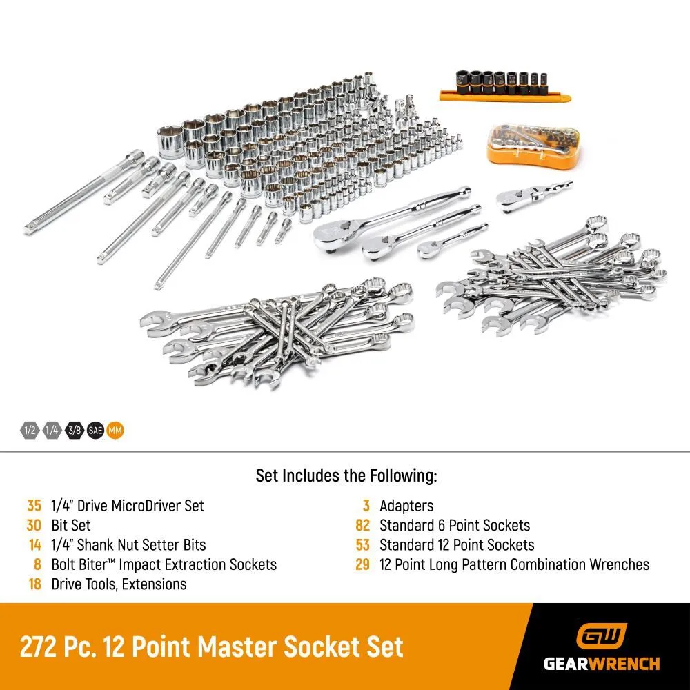 GEARWRENCH Master Mechanics Tool Set