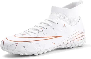 Mens Soccer Cleats Football Shoes for Big Boy Professional Spikes Hightop Turf Outdoor Indoor Soccer Boots