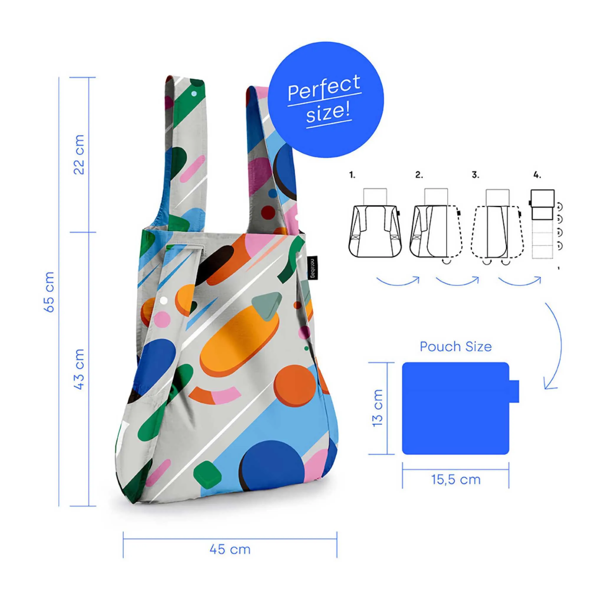 Notabag Original 2-Way Bag&Backpack, Fruit Salad