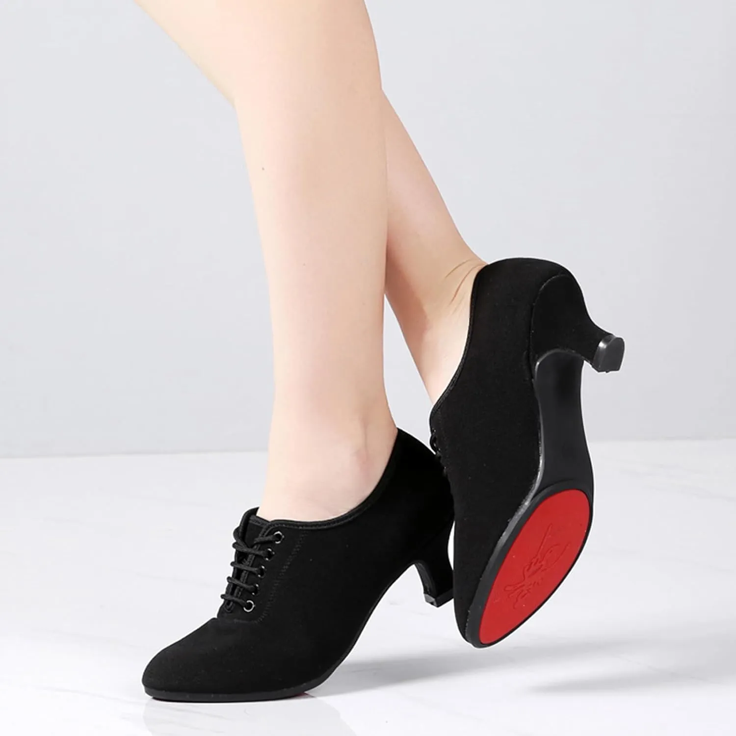 ONAIC Latin Dance Shoes for Womens Salsa Dress Shoes Teaching Practice Dancing Sneakers Lightweight Non -Slip 3CM Heel