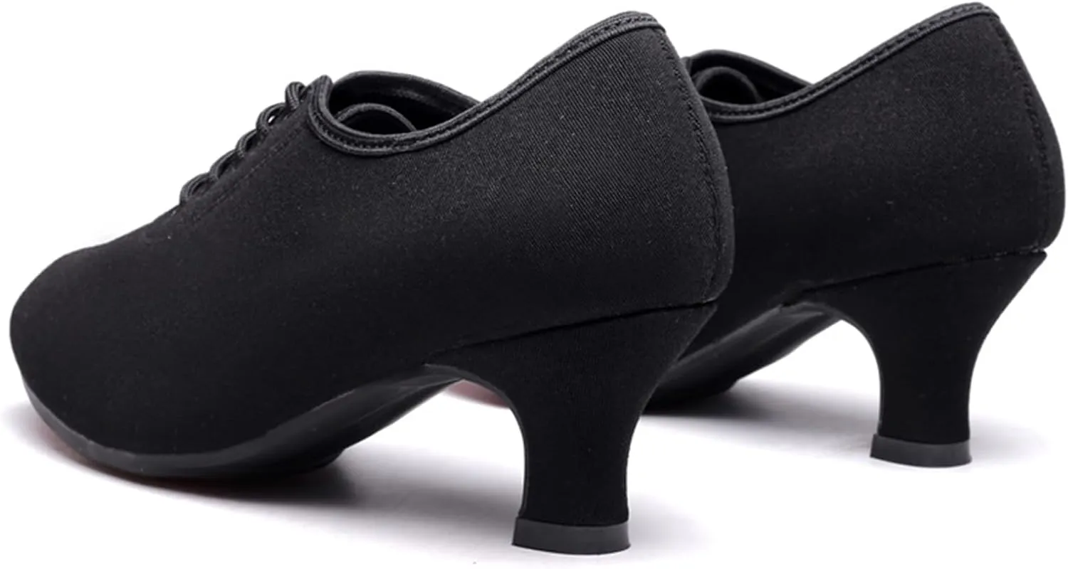 ONAIC Latin Dance Shoes for Womens Salsa Dress Shoes Teaching Practice Dancing Sneakers Lightweight Non -Slip 3CM Heel