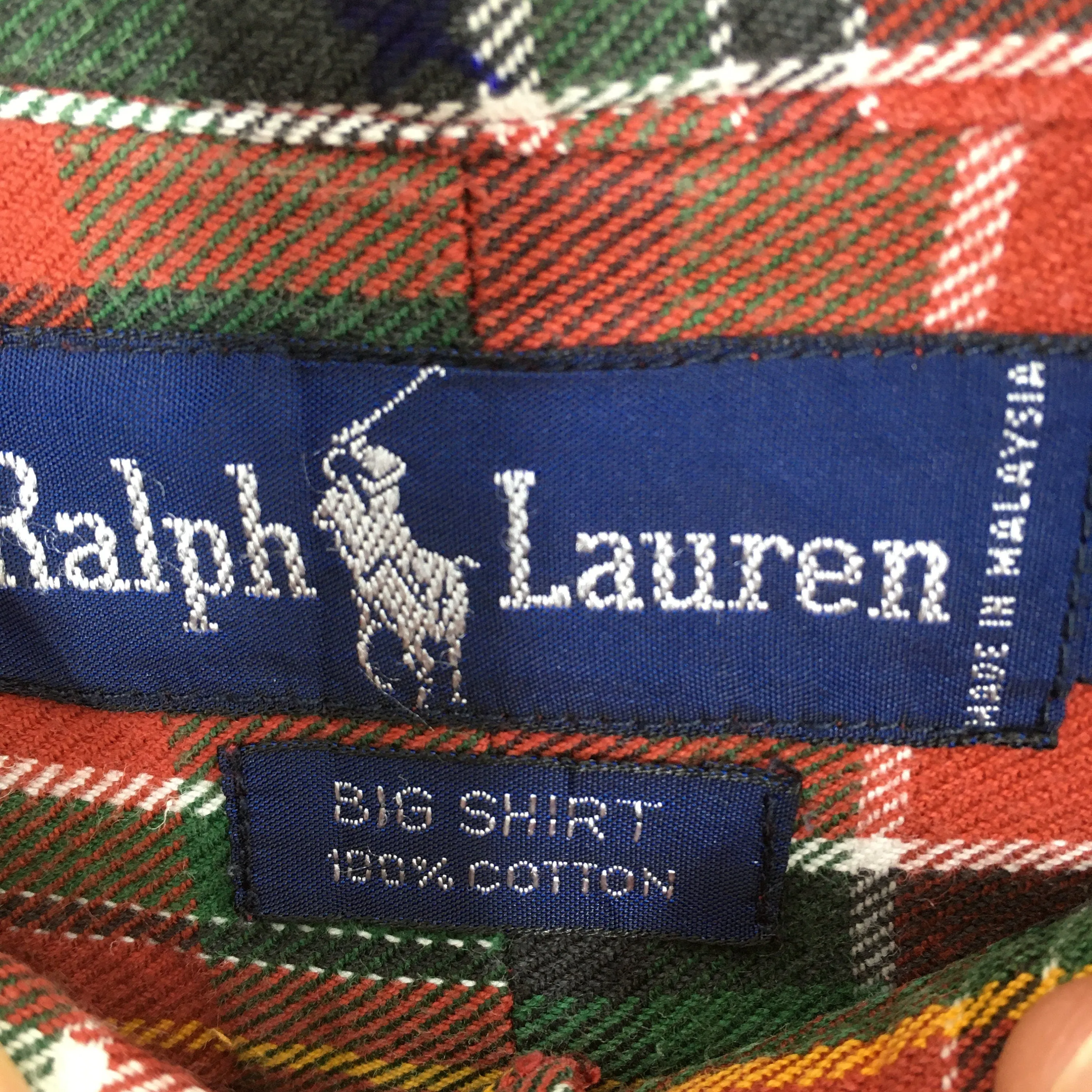 Polo Ralph Lauren Checkered Flannel Shirt Large