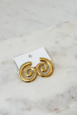 Rachel Earrings - Gold - Water Resistant