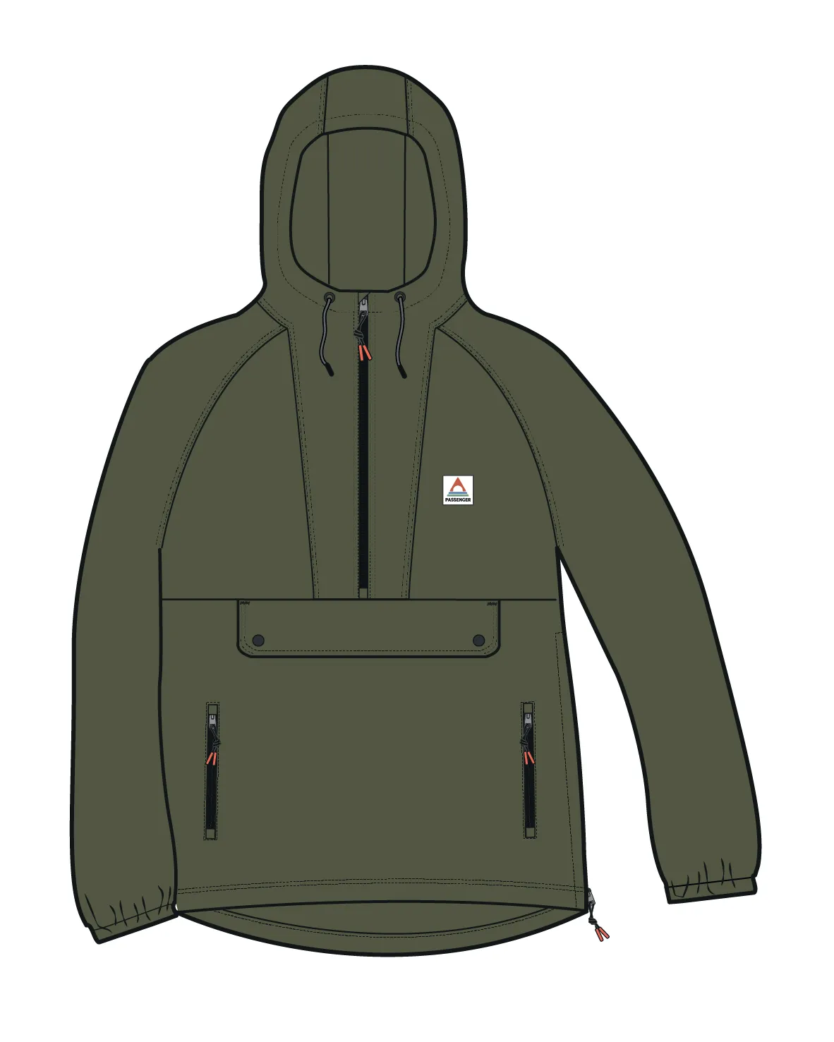 Seek Out Water Resistant Jacket - Khaki