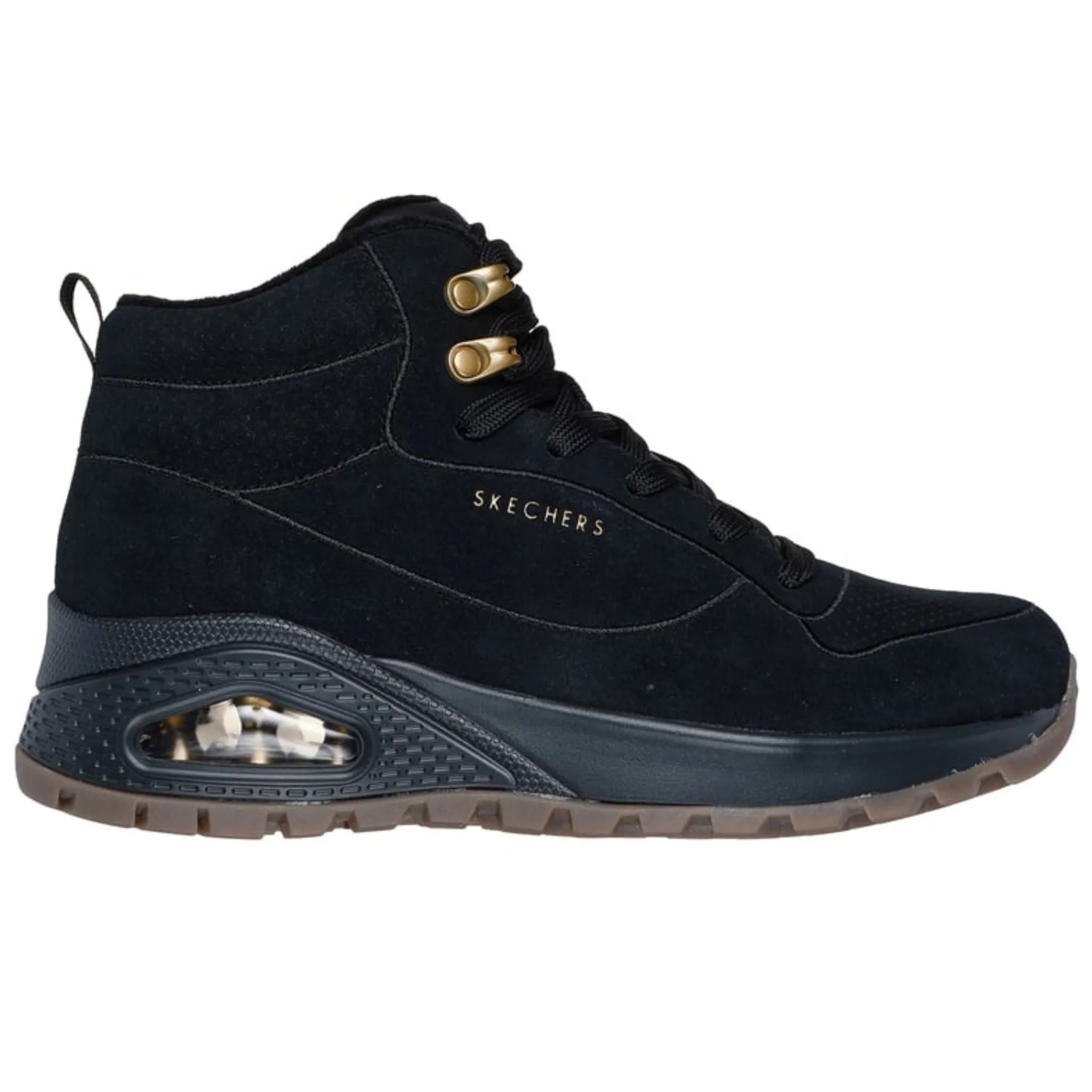 Skechers Women's 177174 Uno Rugged - Glamorous Terrain Black Casual Shoes