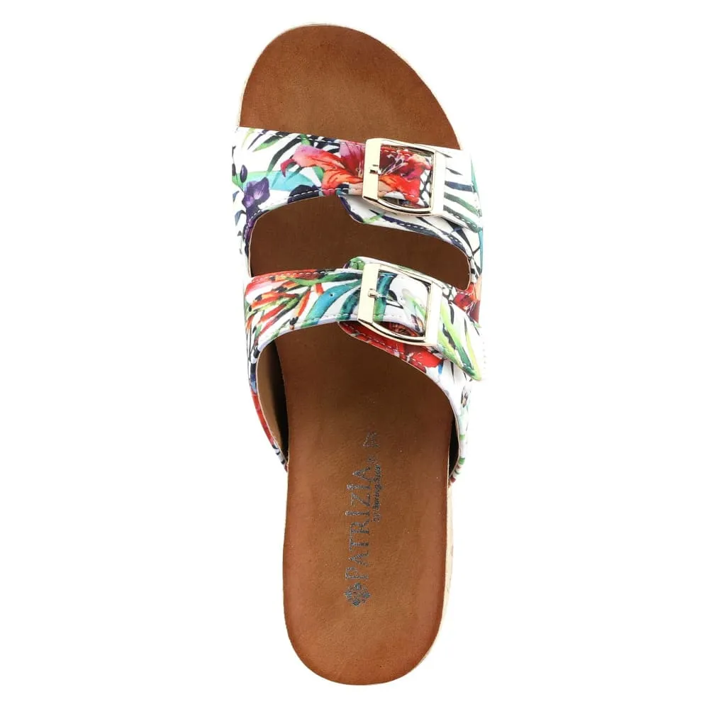 Spring Step Shoes Patrizia Jyothi Women's Tropical Print Slide Sandals