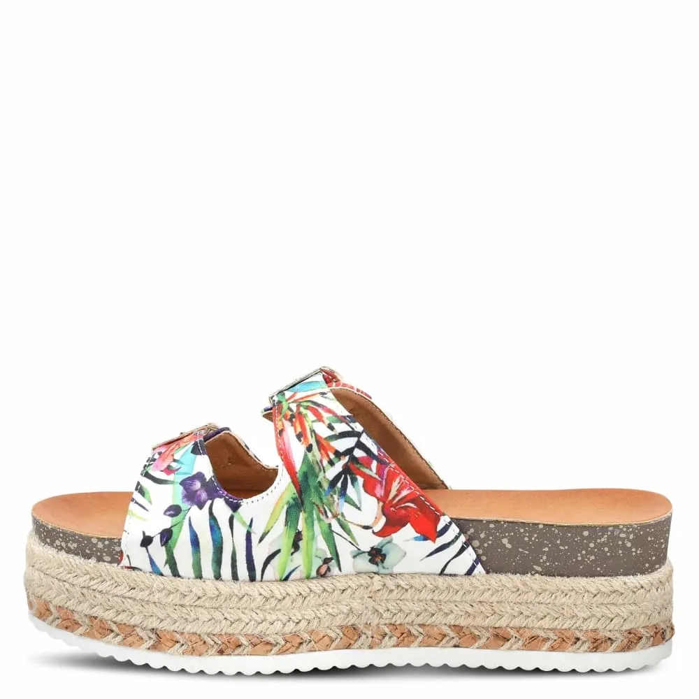 Spring Step Shoes Patrizia Jyothi Women's Tropical Print Slide Sandals