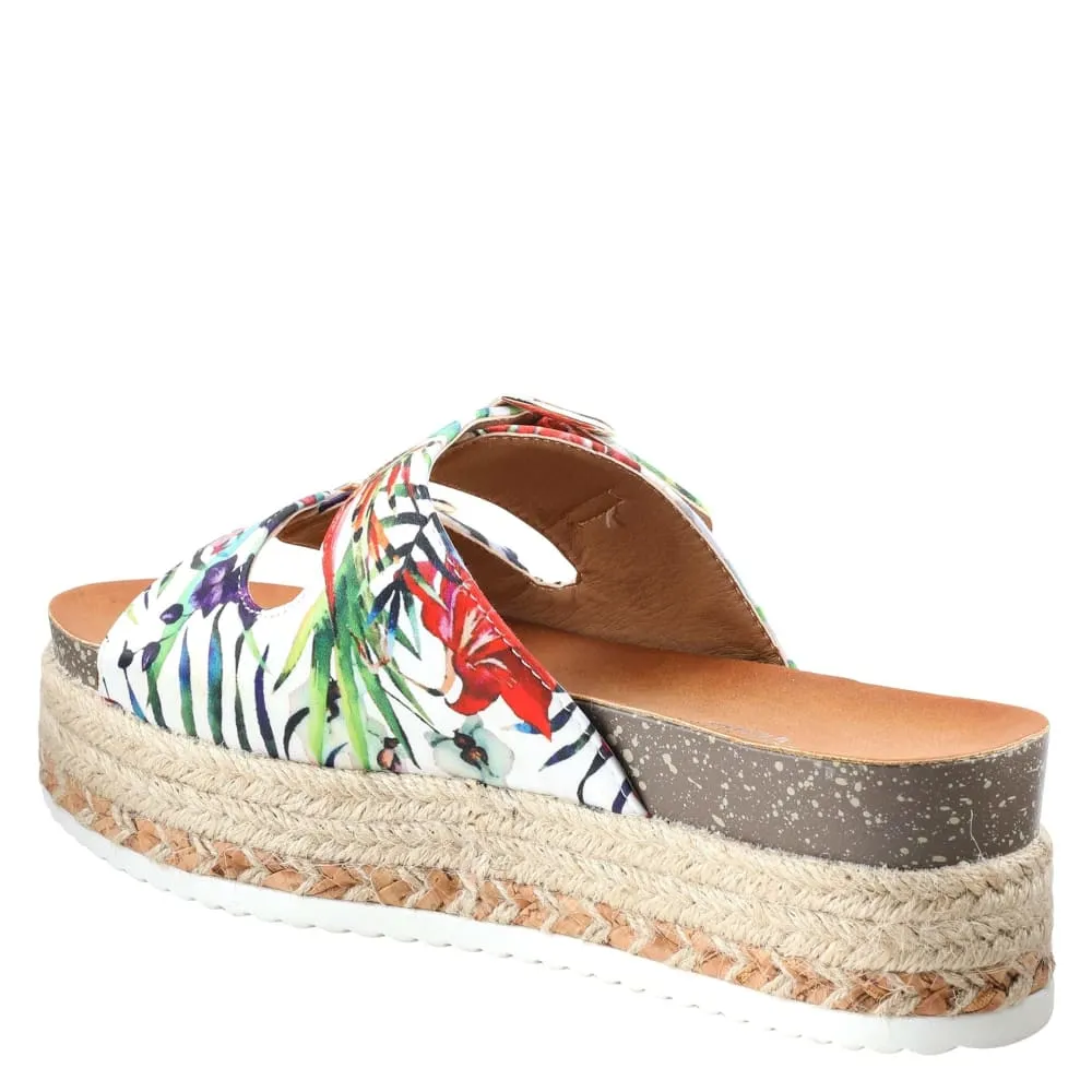 Spring Step Shoes Patrizia Jyothi Women's Tropical Print Slide Sandals
