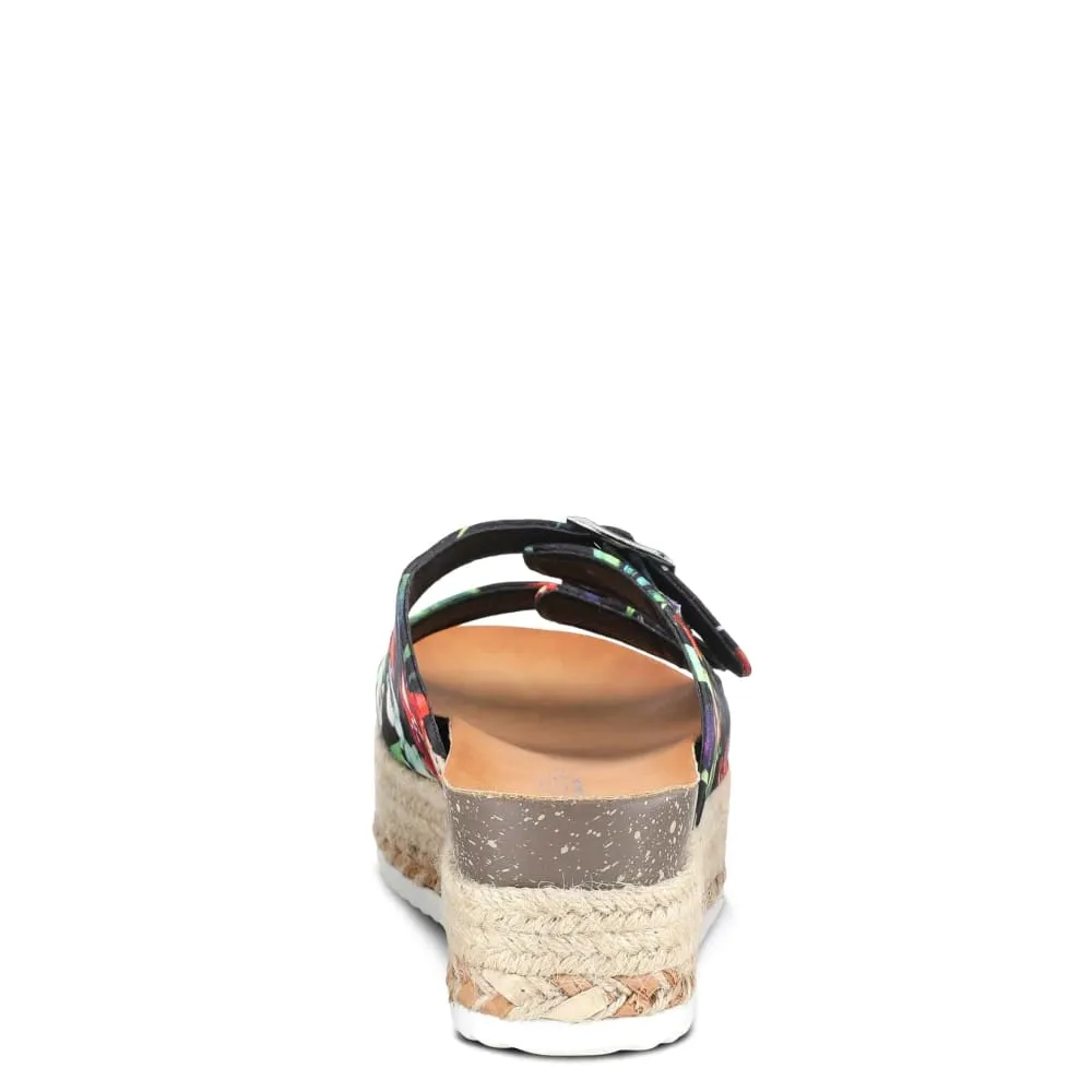 Spring Step Shoes Patrizia Jyothi Women's Tropical Print Slide Sandals