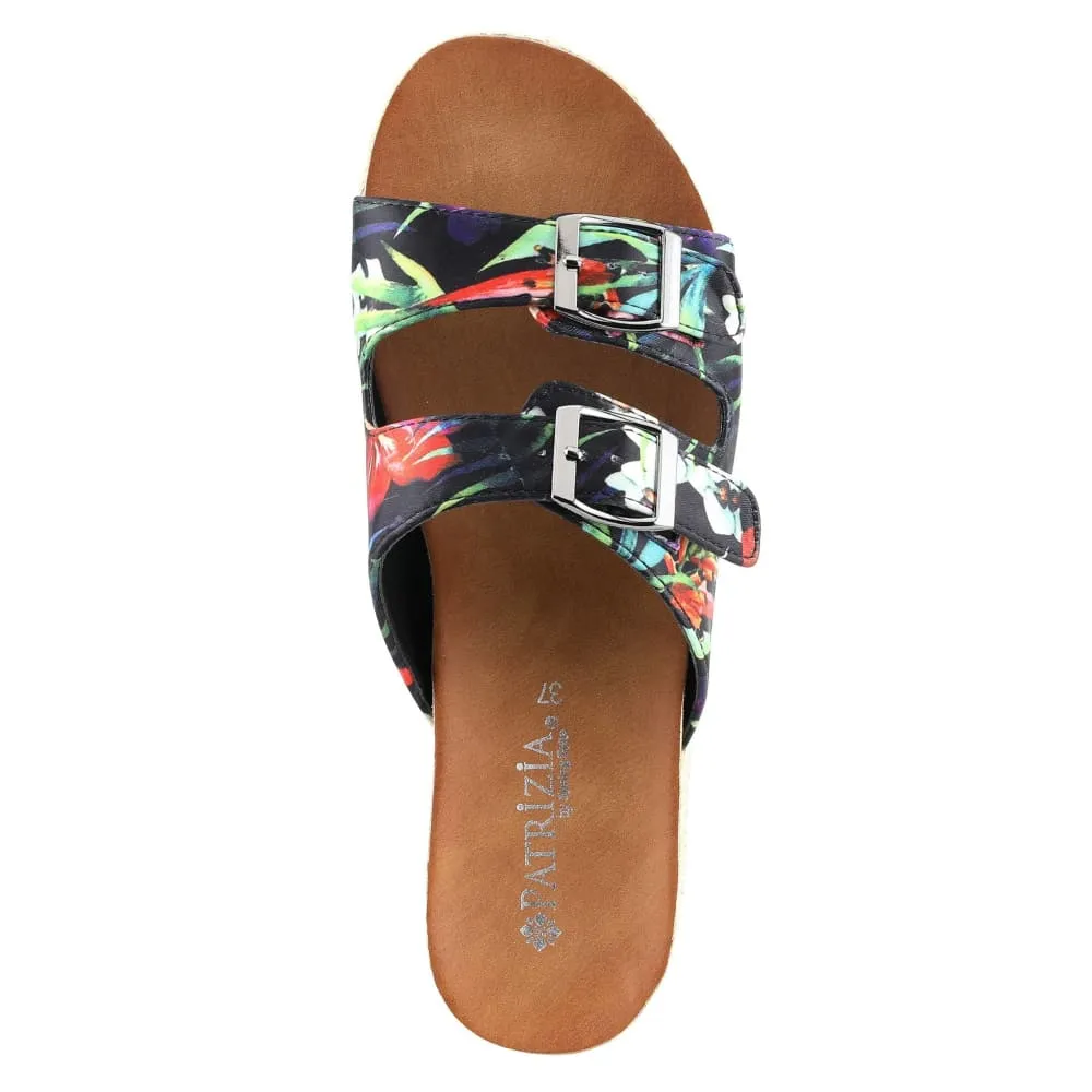 Spring Step Shoes Patrizia Jyothi Women's Tropical Print Slide Sandals