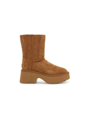 Twin Seam Suede Ankle Boots