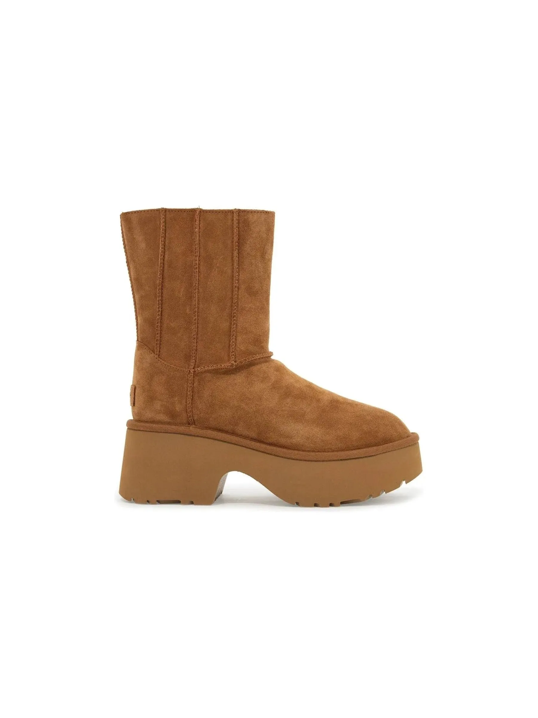 Twin Seam Suede Ankle Boots