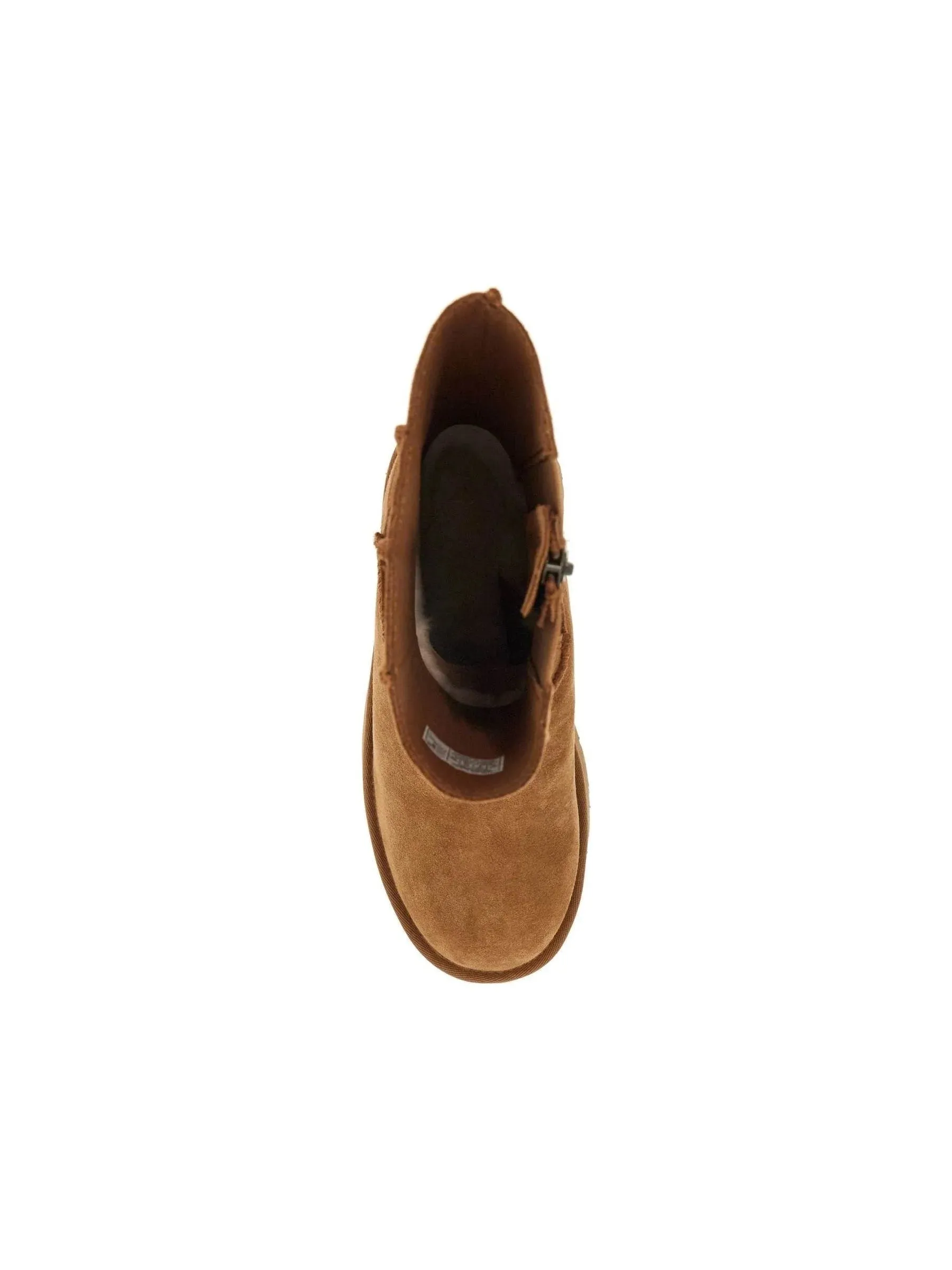 Twin Seam Suede Ankle Boots