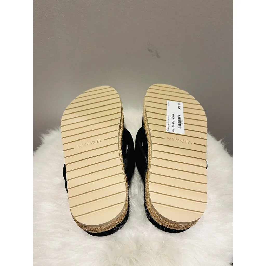Vince Forest Espadrille Platform Flip Flop - Size 5