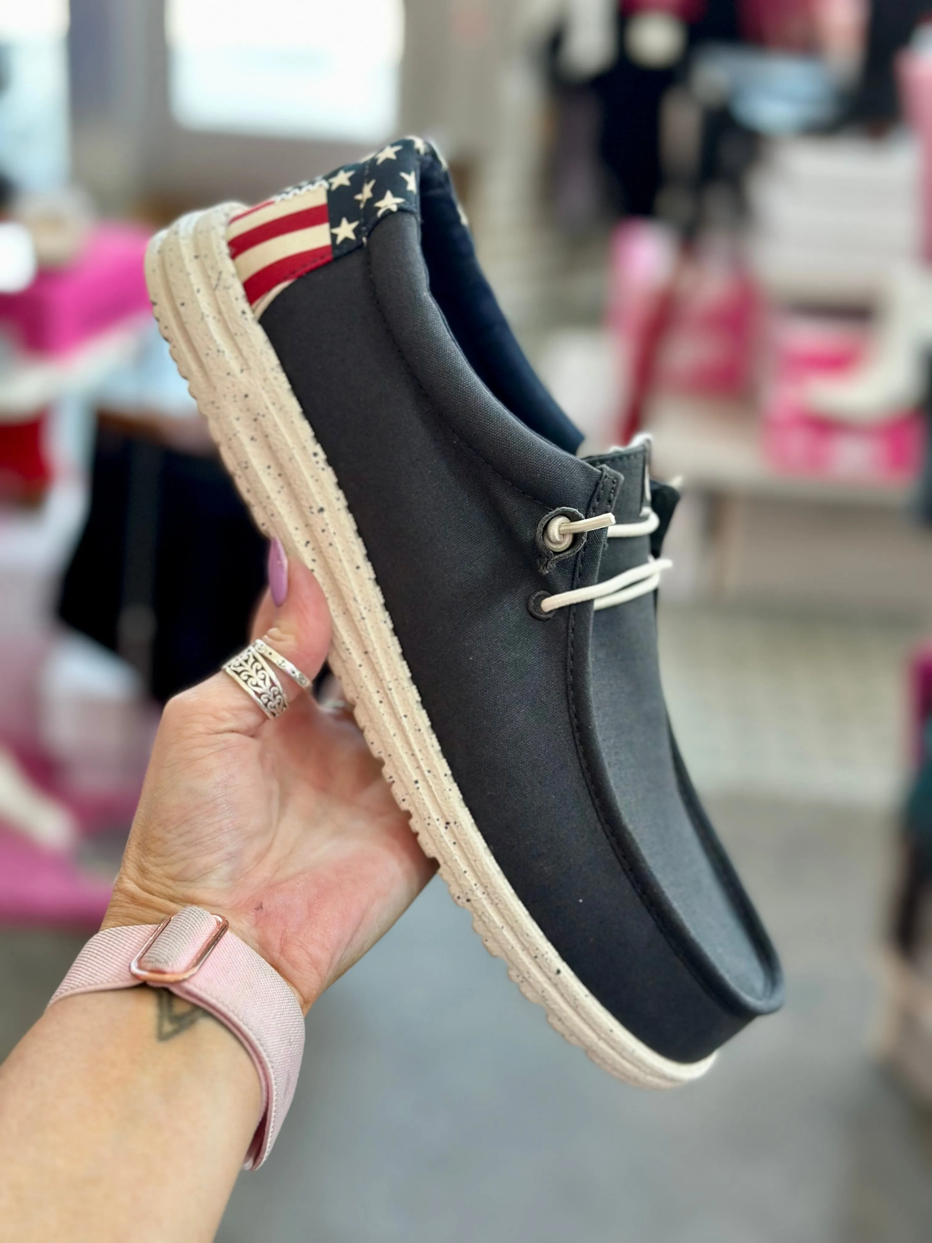 Wally Americana-NVY/WHT
