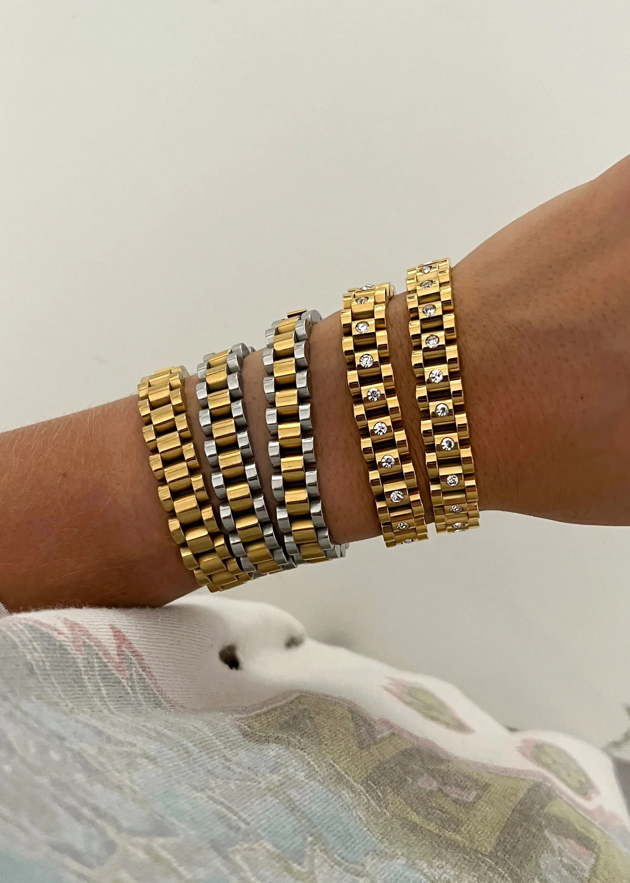 Watch Band Link Bracelet - Water Resistant