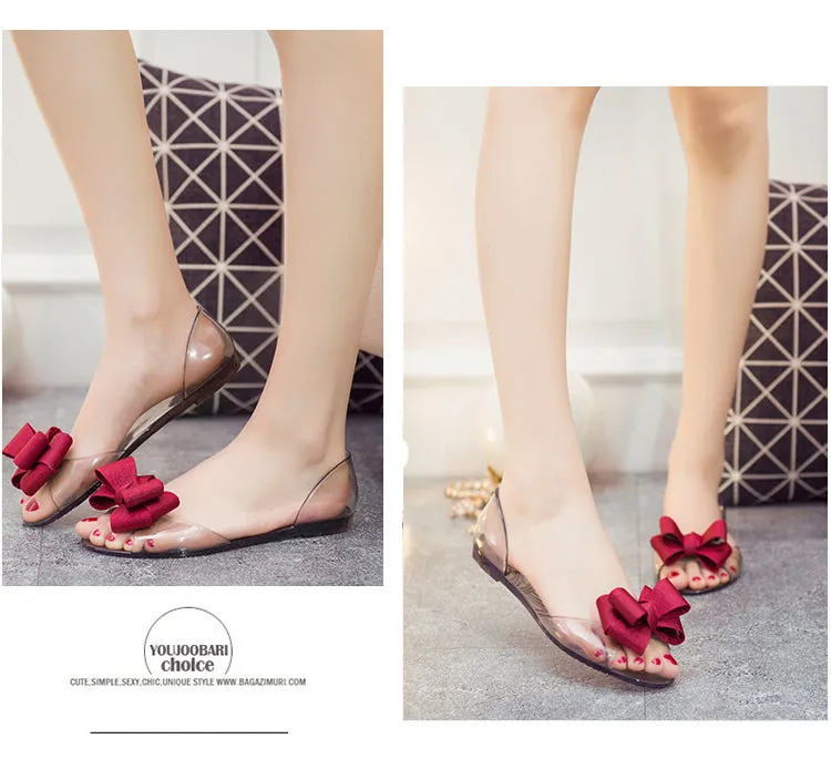 Women Butterfly-knot Flat Sandals