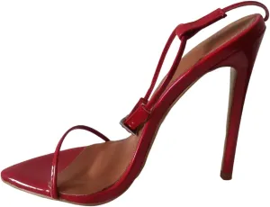 Women's Stiletto High Heeled Sandals 4.7 inch Sexy Strappy Open Toe Black Red Heels Wedding Party Evening Prom Dance Dressy Shoes
